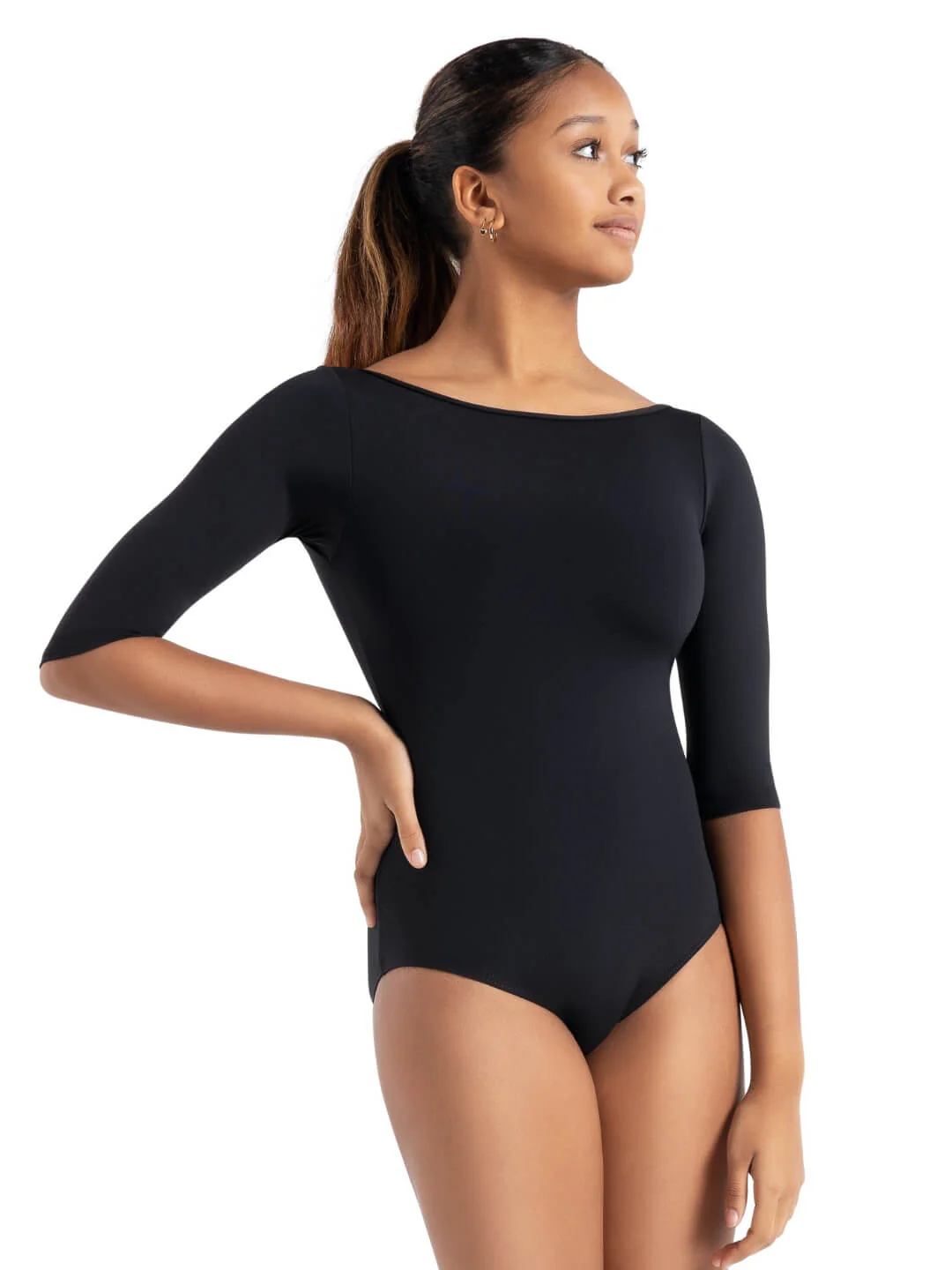 Boatneck 3/4 Sleeve Leotard - Image 5