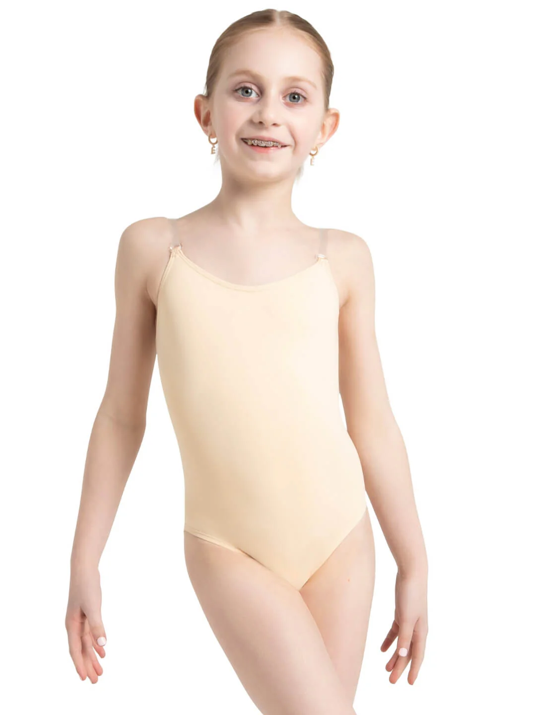 Camisole Leotard w/ Clear Transition Straps - Girls - Image 6