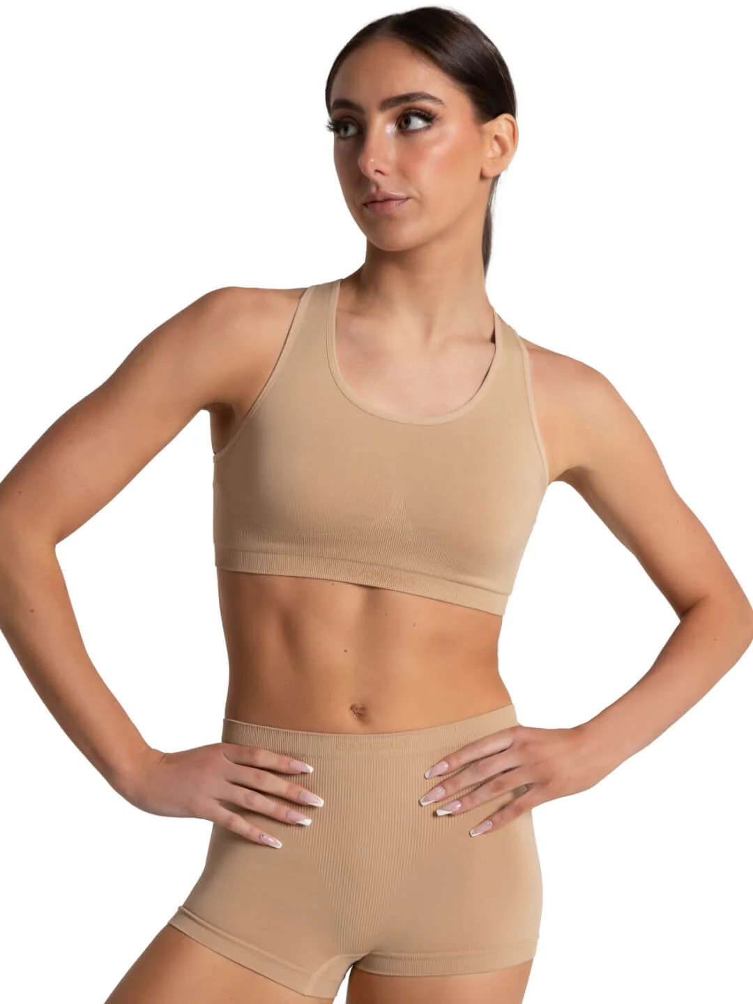 Seamless Racerback Sports Bra - Image 6