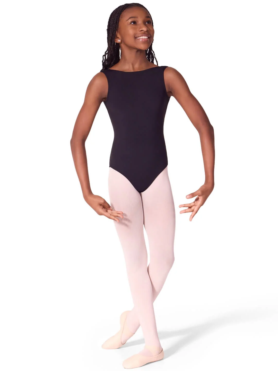 Soft Elegance Boatneck Leotard - Tween - Image 4