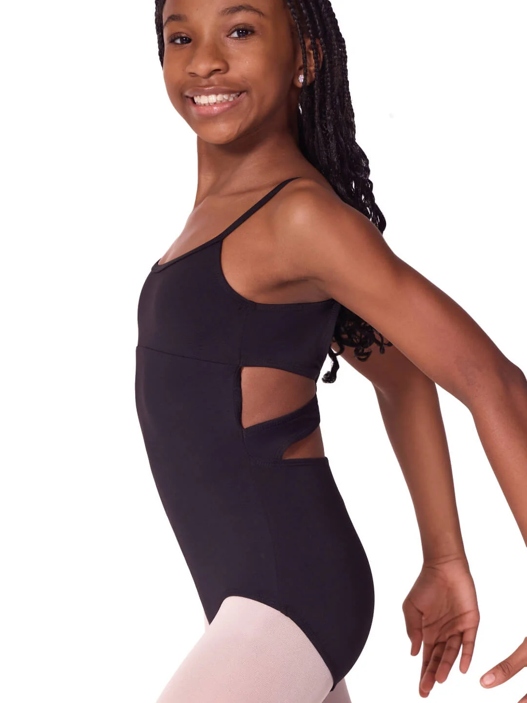 Soft Elegance Camisole Leotard with Twist Back - Tween - Image 3