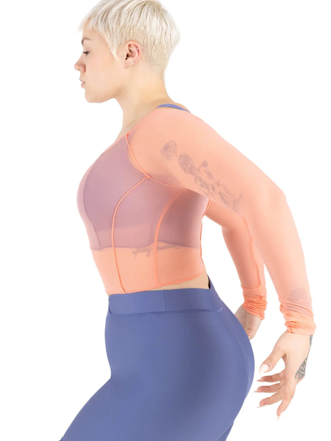 Sunset Nostalgia Dusk Longsleeve Mesh Top - Image 5