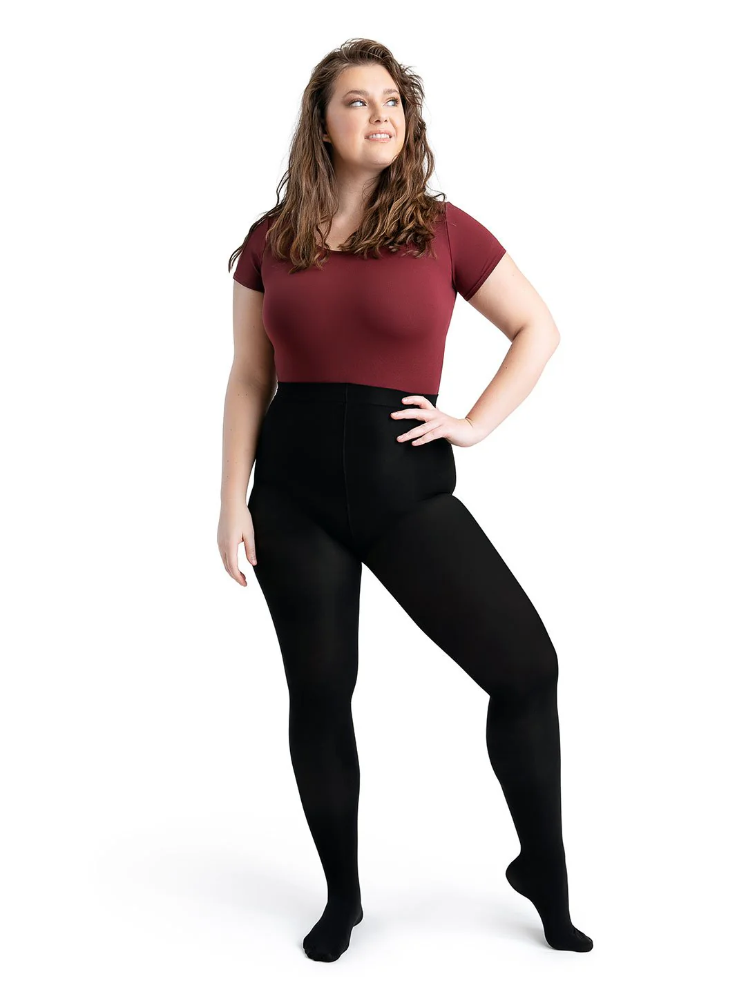 Ultra Soft™ Footed Tight with Self-Knit Waistband - Image 13